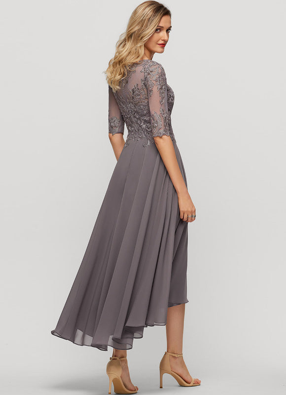 Robe Asymétrique Mère Élégante - gallery 1