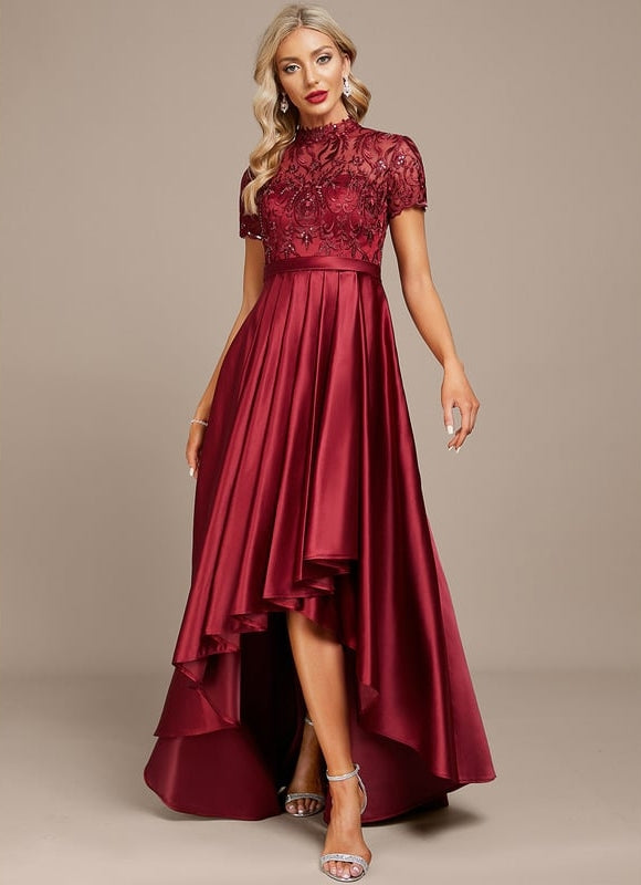Robe Asymétrique Élégance Ébène - gallery 1