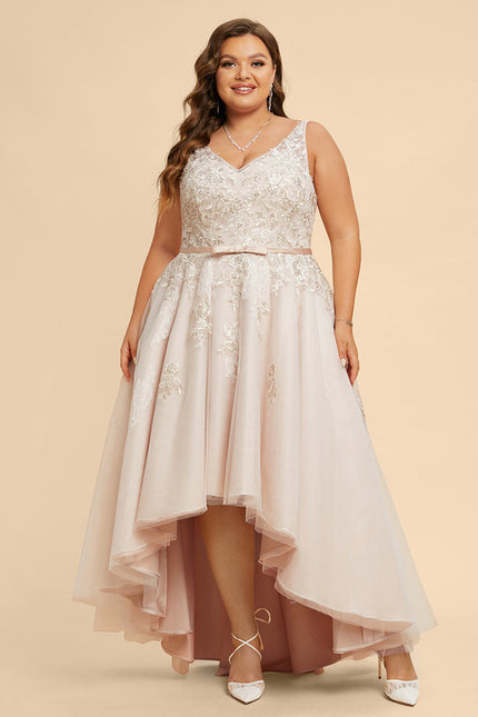 Robe Asymétrique Satinée Écrue - gallery 9