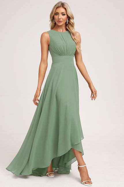Robe Asymétrique Fluide Vert Émeraude - gallery 3