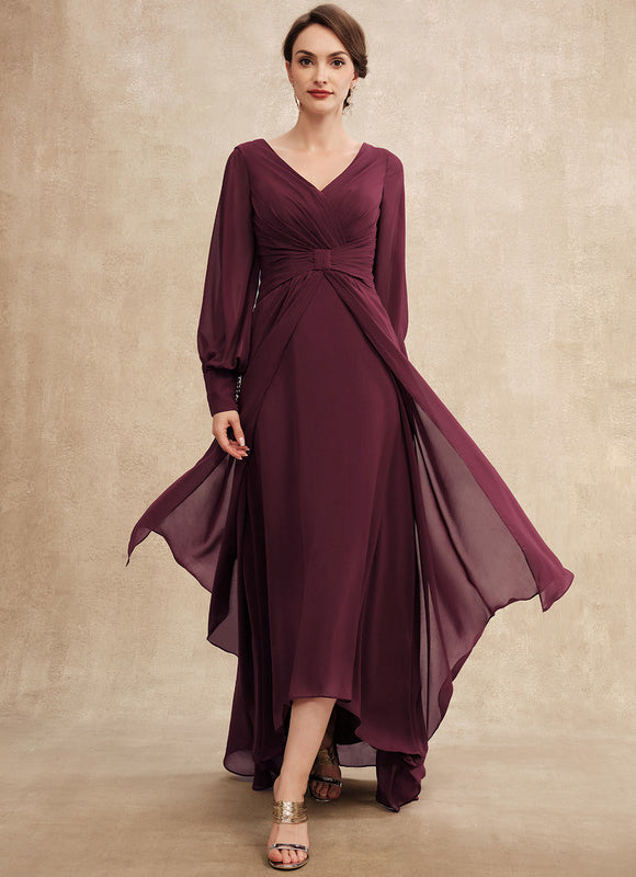 Robe Asymétrique Violette Flottante
