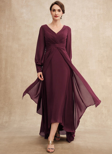 Robe Asymétrique Violette Flottante