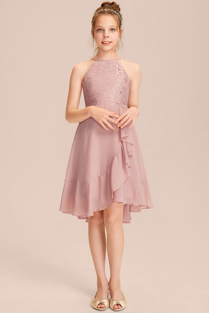 Robe Asymétrique Rose Légère