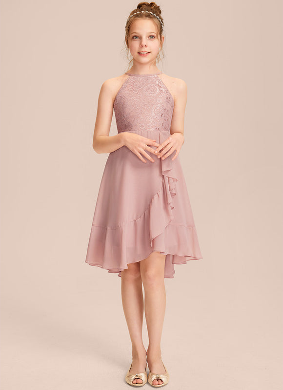 Robe Asymétrique Rose Légère