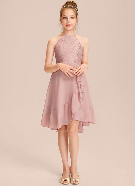 Robe Asymétrique Rose Légère