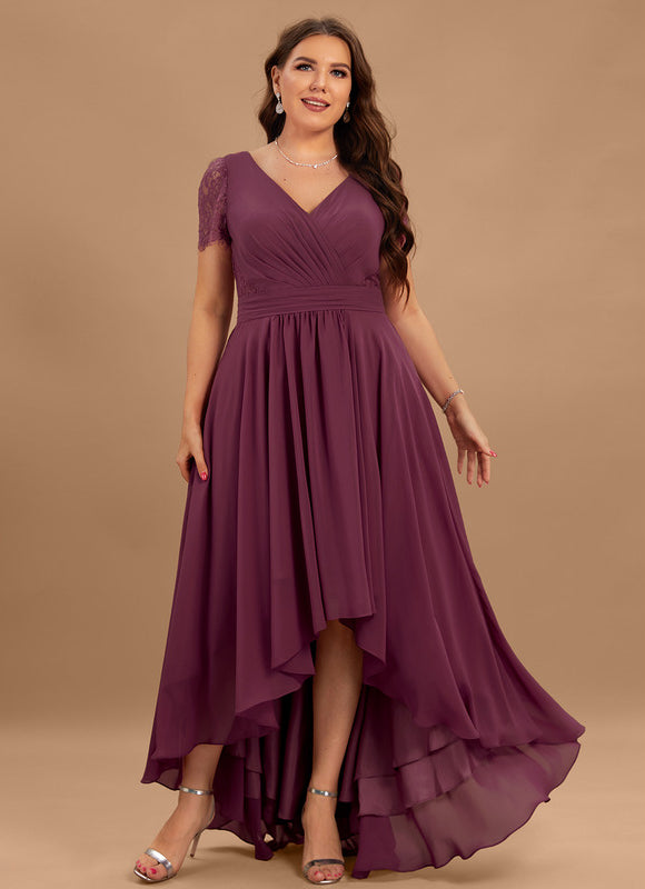 Robe Asymétrique Plumetis Volants - gallery 8