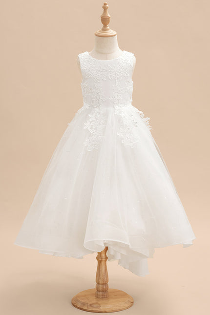 Robe Asymétrique Tulle Blanche - gallery 2