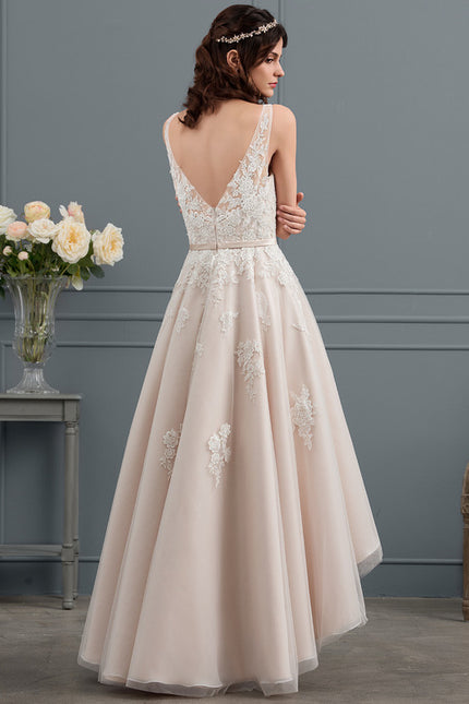 Robe Asymétrique Satinée Écrue - gallery 4