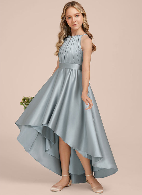 Robe Asymétrique Satin Fluide - gallery 3