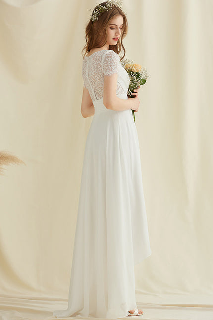 Robe Asymétrique Élégante Dentelle - gallery 2