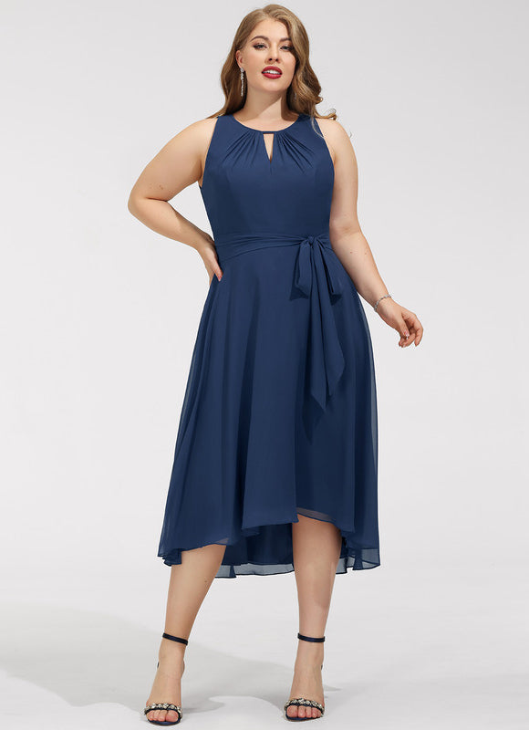 Robe Asymétrique Fluide Nuit - gallery 7