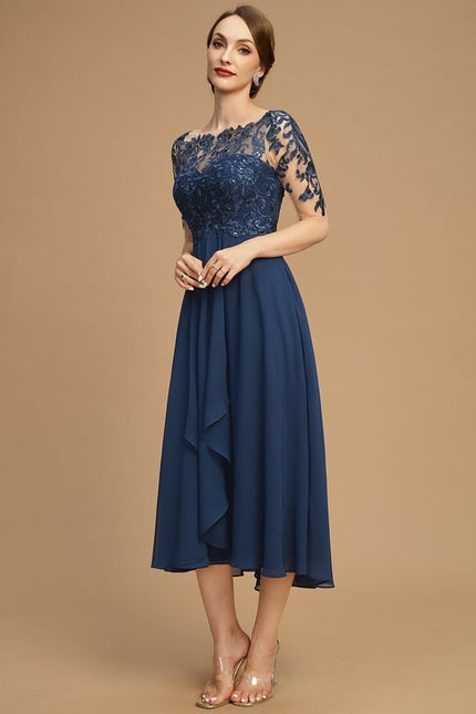 Robe Asymétrique Envoûtante Élégante - gallery 7
