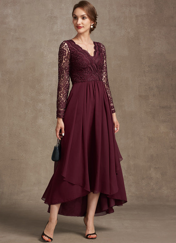Robe Asymétrique Mousseline Fleurie - gallery 4