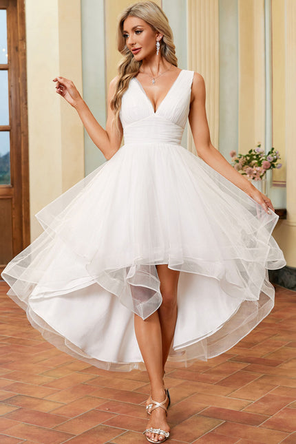 Robe Asymétrique Tulle Vaporeuse