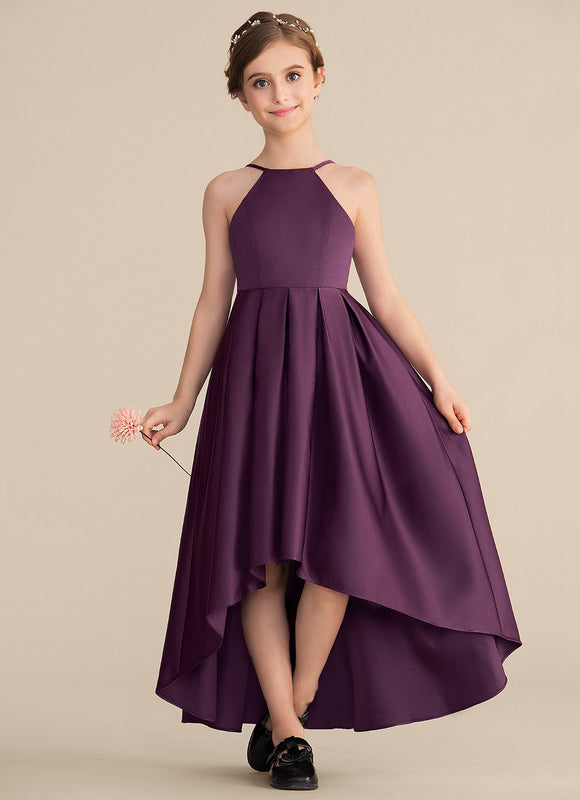 Robe Asymétrique Satin Fluide