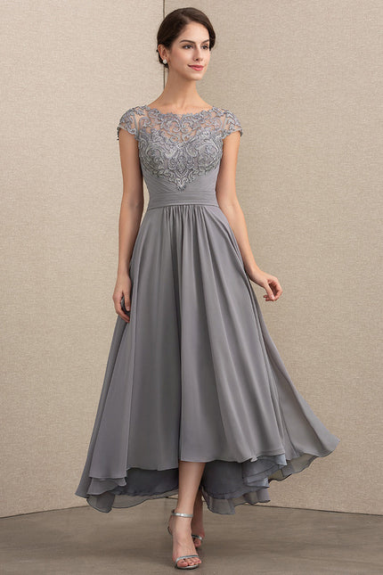 Robe Asymétrique Illusion Grise