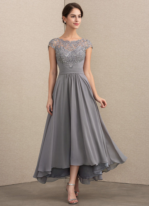Robe Asymétrique Illusion Grise