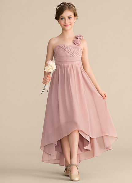 Robe Asymétrique Fleurie Douce