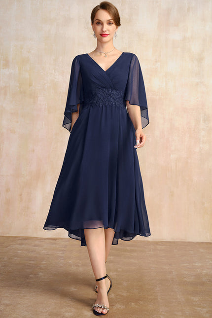 Robe Asymétrique Fluide Marine Élégante
