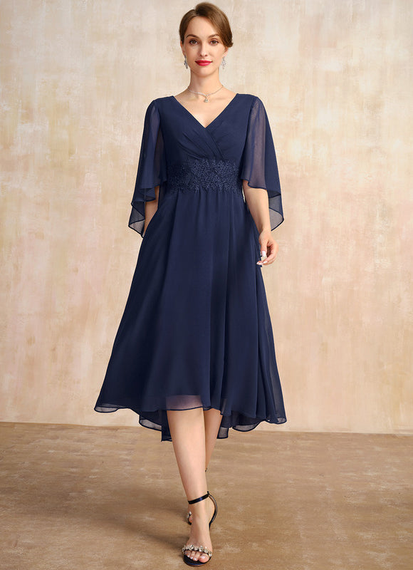 Robe Asymétrique Fluide Marine Élégante