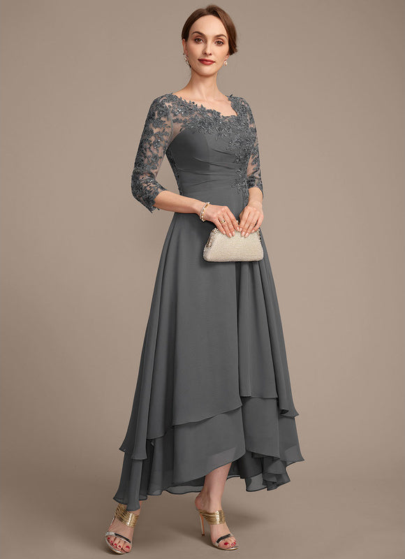 Robe De Soirée Asymétrique Grande Taille - gallery 4