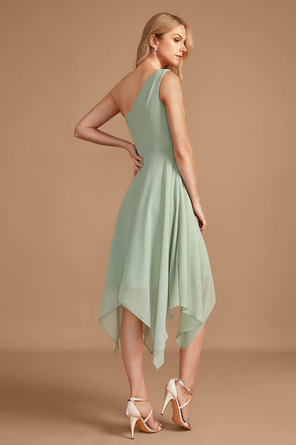 Robe Asymétrique Asymétrique Fluide - gallery 5