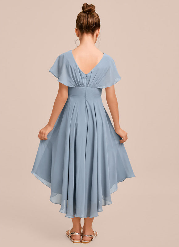 Robe Asymétrique Trapèze Fluide - gallery 6