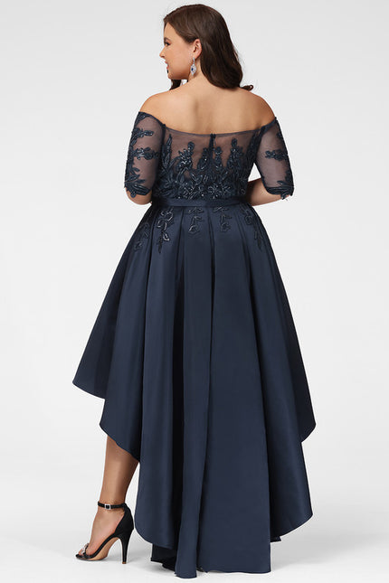 Robe Asymétrique Élégance Marine - gallery 9