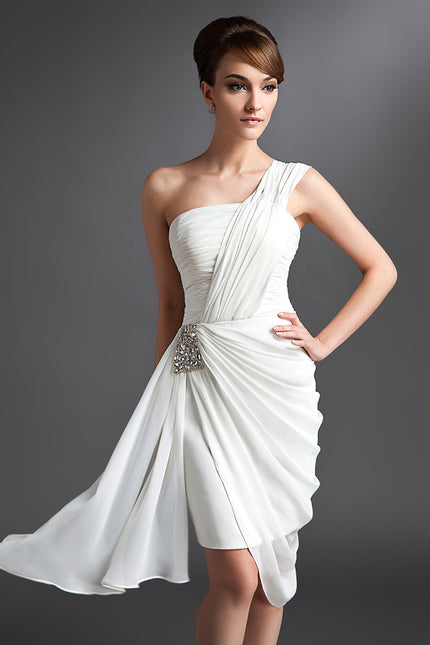 Robe Asymétrique Volante Éclatante