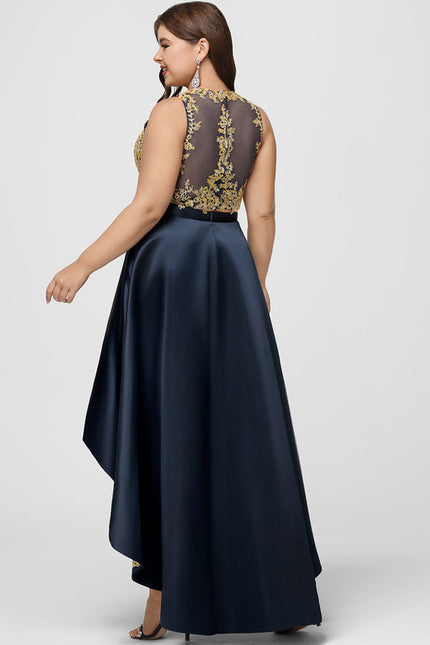 Robe Asymétrique Satinée Éclatante - gallery 7