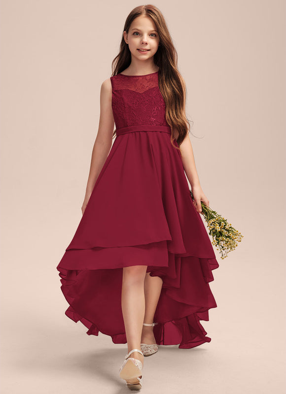 Robe Asymétrique Bordeau Évasée - gallery 4